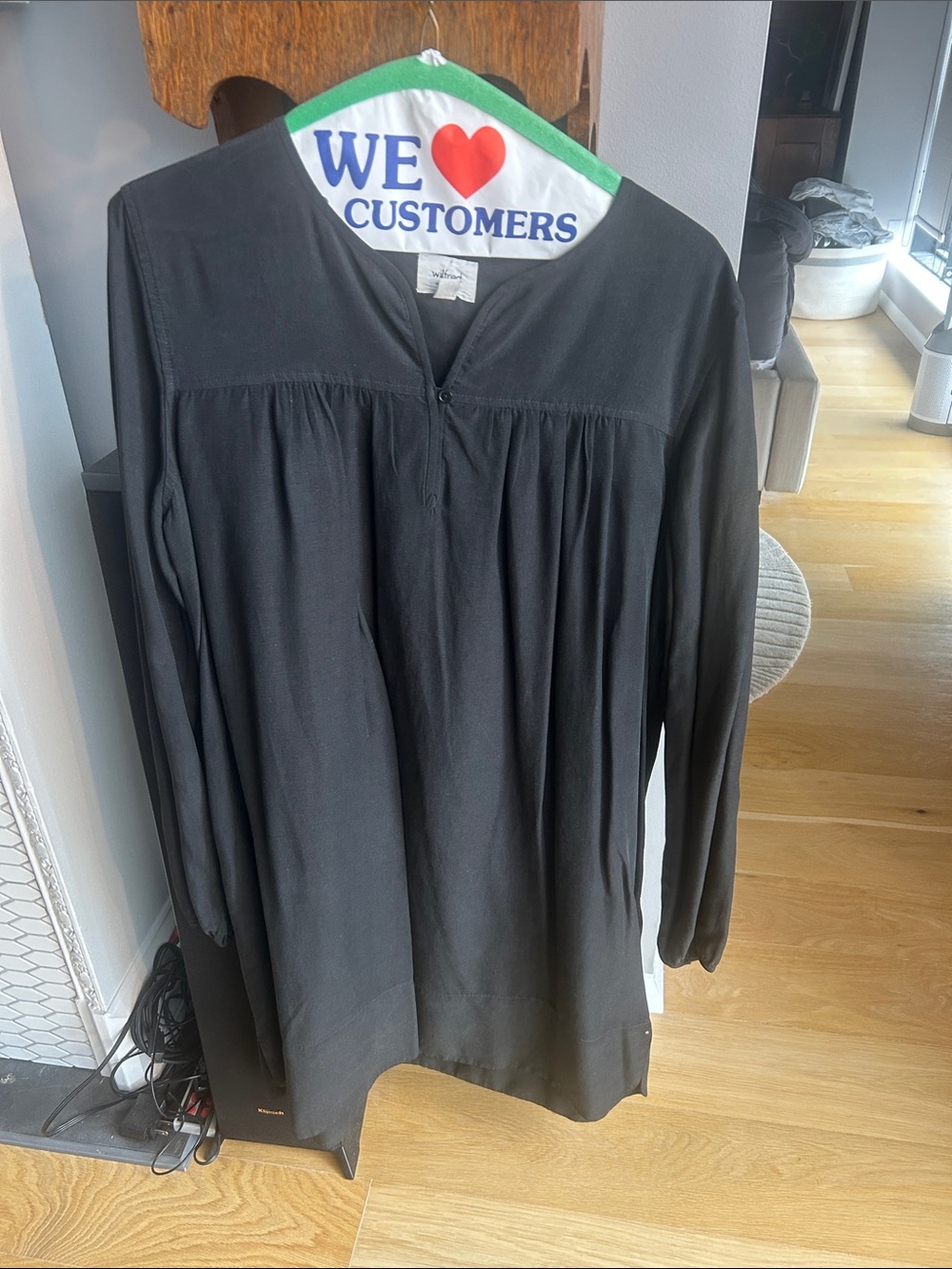 WILFRED Black Long Sleeve Dress